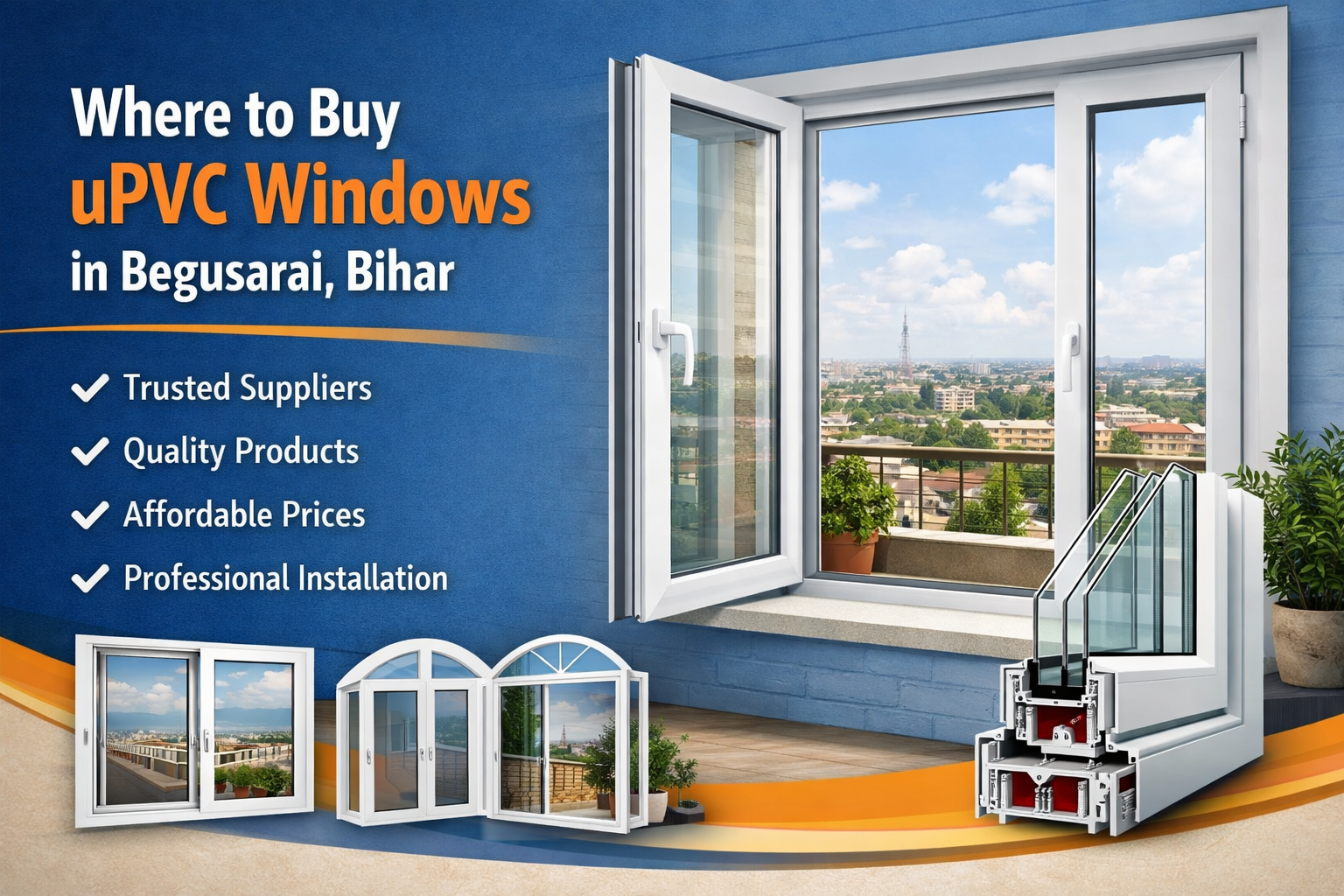Read more about the article Where to Buy uPVC Windows in Begusarai, Bihar